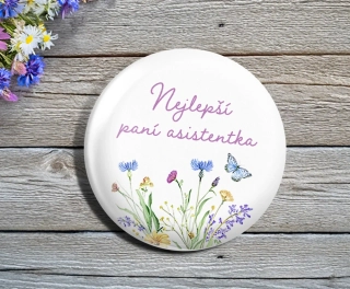 Placka Luční kvítí - nejlepší paní učitelka, asistentka